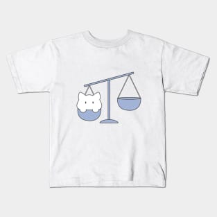 Libra Cat Zodiac Sign Kids T-Shirt